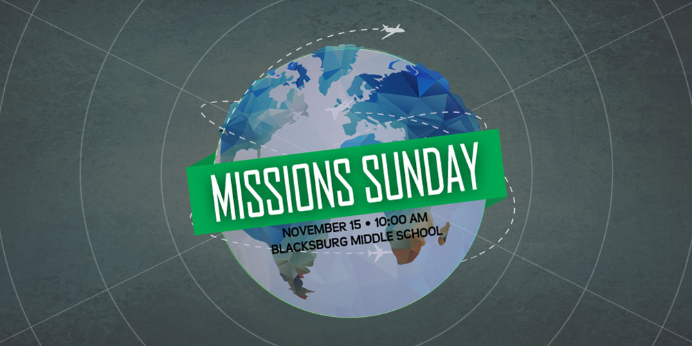 Missions Sunday 2015 message