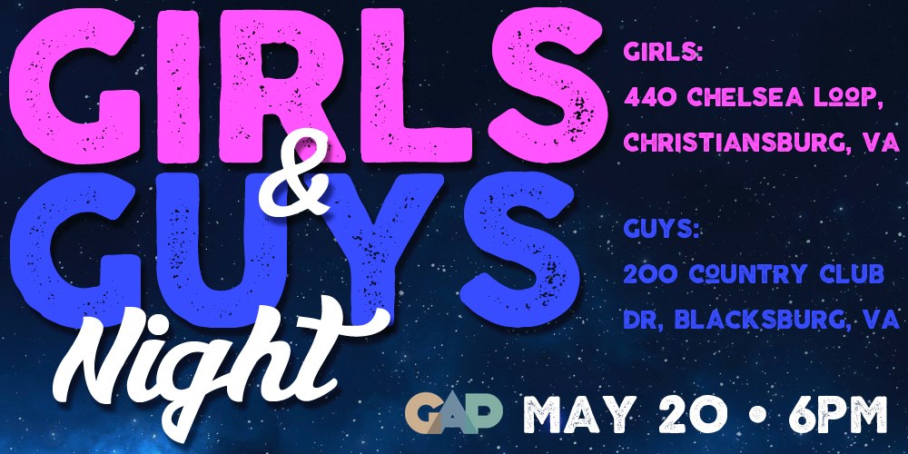 GAP Guys’/Girls’ Nights