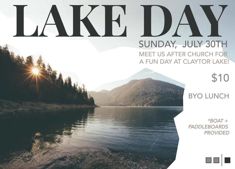 Lake Day – July 30