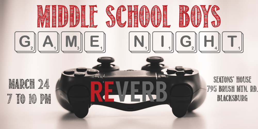Middle School Boys Game Night