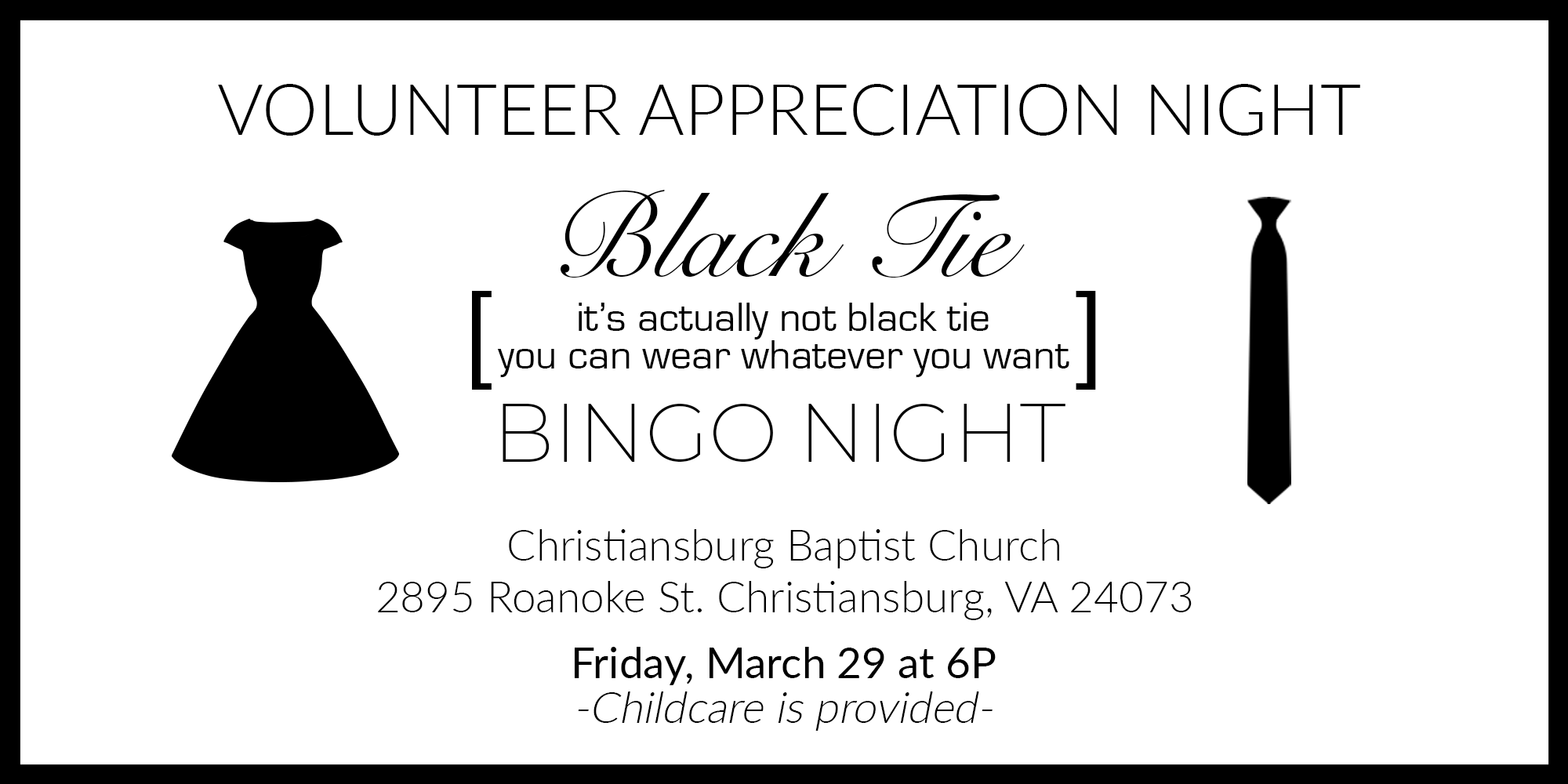 Black Tie BINGO: Volunteer Appreciation 2019