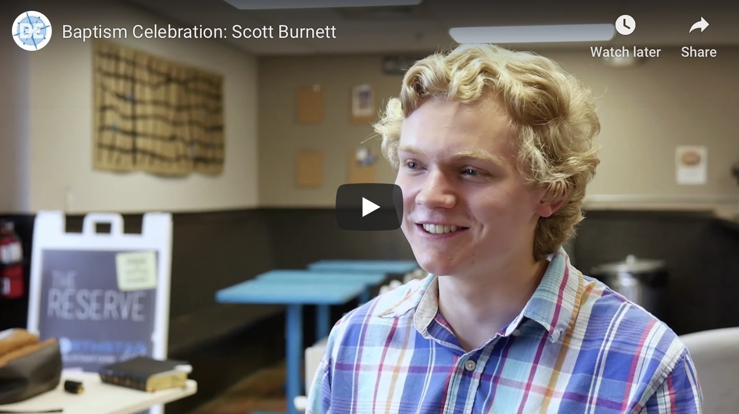 Baptism Celebration: Scott Burnett