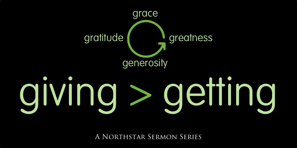 Giving > Getting: Grounded in Grace