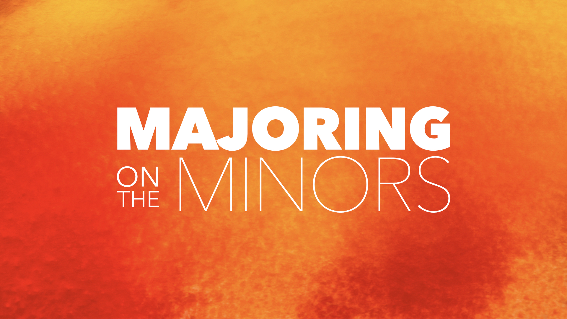 Majoring on the Minors: The People with the Donkeys